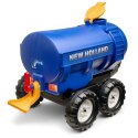FALK Przyczepa Cysterna Beczkowóz z Kranem New Holland Niebieska 3-7 Lat
