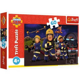 Puzzle - 60 - Strażak Sam - Bohater w mundurze - Trefl 17413