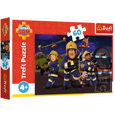 Puzzle - 60 - Strażak Sam - Bohater w mundurze - Trefl 17413