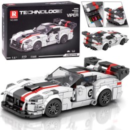 Klocki techniczne Supersportowe auto BIAŁY VIPER spojler 419-ele