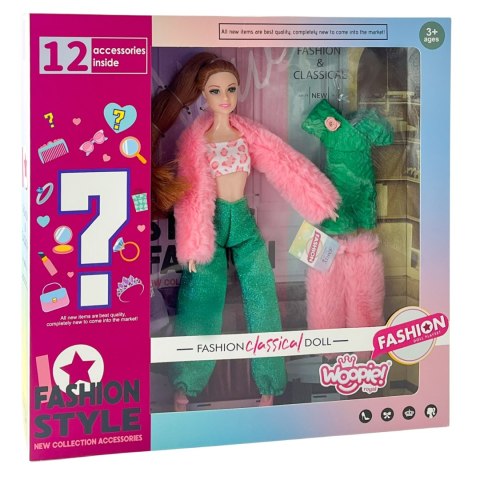 ROYAL Lalka Emi 30 cm - 12 Ukrytych Niespodzianek + Ubranka i Dodatki