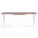 Stół ogrodowy rozkładany 180-240 cm do 12 os. stal HDPE beżowy MultiGarden