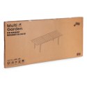 Stół ogrodowy rozkładany 180-240 cm do 12 os. stal HDPE beżowy MultiGarden