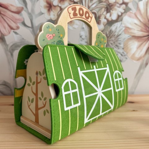  Zestaw Mini ZOO Przenośny Zestaw Torba Zwierzęta