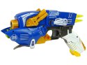  2w1 Dinozaur Pistolet na Strzałki Niebieski Pterosaur Tarcza