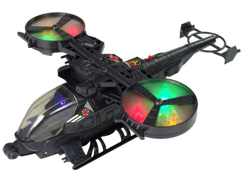 Helikopter Wojskowy Ogromne Skrzydła Światła Dźwięk Obraca Się Helikopter Wojskowy Ogromne Skrzydła Światła Dźwięk Obraca Się