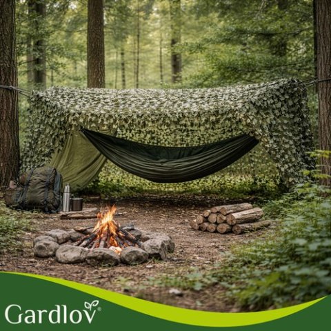 Siatka maskująca 2x5m + 100szt. opasek Gardlov