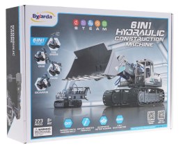 6w1 223el. Koparka chwytak hydrauliczny dźwig dla dzieci