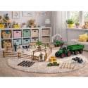 Zestaw Rolniczy Traktor z Przyczepą Zwierzęta Farmerzy Farma 45 el.