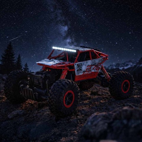 Samochód  zdalnie sterowanRock Crawler HB 2,4GHz 1:18 czerwony