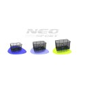 Trampolina ogrodowa prostokątna 10x7ft/305x213cm z siatką zewnętrzną i drabinką Neo-Sport