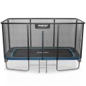 Trampolina ogrodowa prostokątna 14x10ft/427x305cm z siatką zewnętrzną i drabinką Neo-Sport