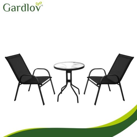 Zestaw mebli balkonowych-stolik+ 2 krzesła Gardlov