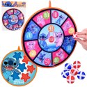 Dwustronna Tarcza na rzep Stitch 36 cm + 6 piłek 4 cm SP0881