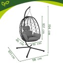 Huśtawka - fotel wiszący 185cm