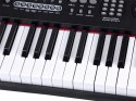 Keyboard 61 Klawiszy Podświetlane Stojak Mikrofon Organy Edukacyjne IN0187
