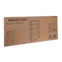 Regał magazynowy - czarny 180x90x40 Bigstren