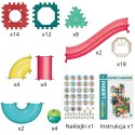 WOOPIE Klocki Magnetyczne Konstrukcyjne 3D Zestaw Edukacyjny Tor Kulkowy 68el.
