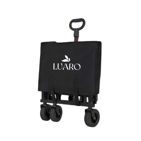 Wózek transportowy LUARO plażowy składany z daszkiem i siatką