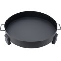 Duże solidne palenisko ogrodowe żeliwne 60 cm z uchwytami idealne do ogniska