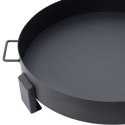 Duże solidne palenisko ogrodowe żeliwne 60 cm z uchwytami idealne do ogniska