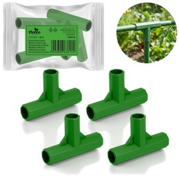 Złączki do tyczek 11mm typu 3 do pomidorów roślin Plonos PL-941 zielone 4szt