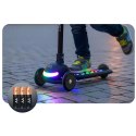 Hulajnoga trójkołowa dla dzieci balansowa LED Ricokids Glowi - czarna