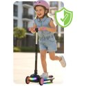 Hulajnoga trójkołowa dla dzieci balansowa LED Ricokids Glowi - czarno-różowa