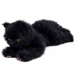 Pluszowa Maskotka Przytulanka Kotek Leżący Czarny 38 cm