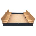 AXI Piaskownica XXL Ella 150 x 150 antracyt