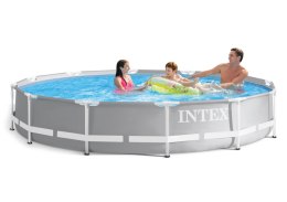 Basen stelażowy ogrodowy okrągły 366 cm INTEX 26710