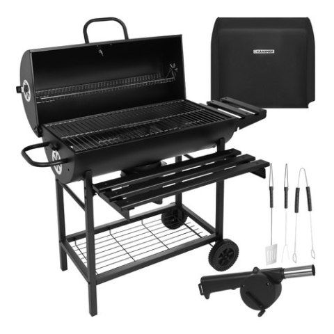 Grill ogrodowy z pokrywą 108x67x96cm Kaminer