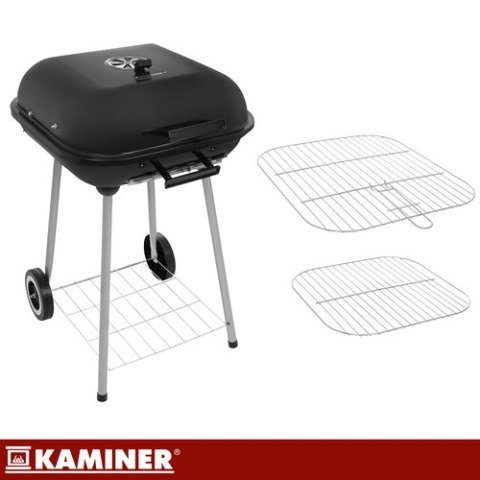 Grill ogrodowy z pokrywą53x77x46cm Kaminer