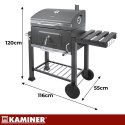 Grill ogrodowy z pokrywą 114x67x120cm Kaminer