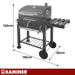 Grill ogrodowy z pokrywą 114x67x120cm Kaminer