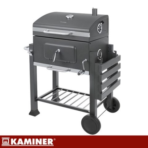 Grill ogrodowy z pokrywą 114x67x120cm Kaminer