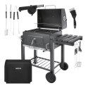 Grill ogrodowy z pokrywą 114x67x120cm Kaminer