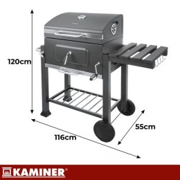 Grill ogrodowy z pokrywą 116x70x110cm Kaminer