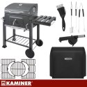 Grill ogrodowy z pokrywą 116x70x110cm Kaminer