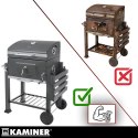 Grill ogrodowy z pokrywą 116x70x110cm Kaminer