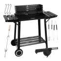 Grill ogrodowy z rożnem 93x41x86cm Kaminer
