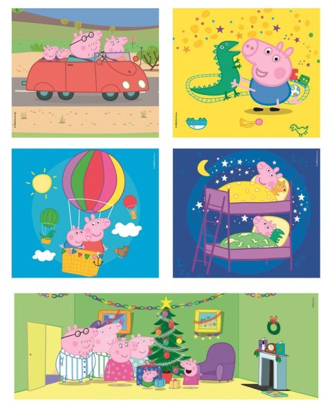 Puzzle 10w1 Super Color ŚWINKA PEPPA Clementoni 20271