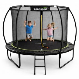 Trampolina Ogrodowa LEAN Z Siatką Wewnętrzną Czarno-Zielona 305CM 10FT