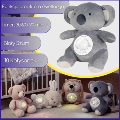 BABY Przytulanka Miś Polarny z Projektorem Uspokajacz 15 Melodii