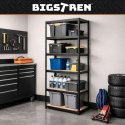 Regał magazynowy - czarny 220x100x45 Bigstren