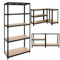 Regał magazynowy - czarny 220x100x45 Bigstren