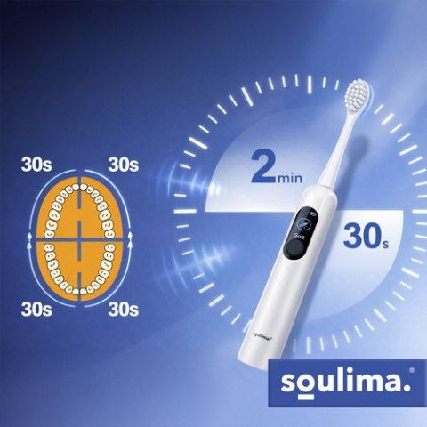 Szczoteczka soniczna do zębów biała Soulima 26850