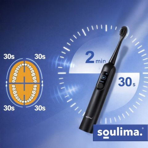 Szczoteczka soniczna do zębów czarna Soulima 26851