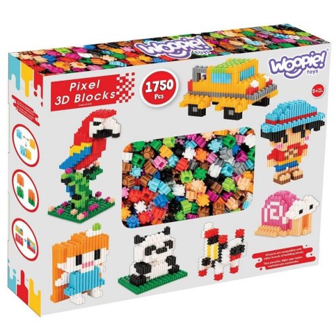 WOOPIE Klocki Konstrukcyjne 3D PIXEL 1750 el.