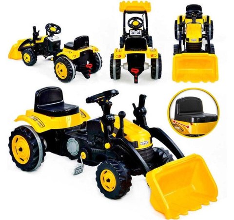 koparka Traktor Na Pedały Farme  Łyżka Spychacz 2-5 lat